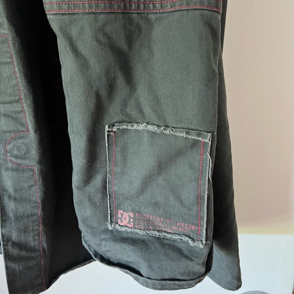 DC Army Green Shirt Jacket Size XL - Picture 6 of 11